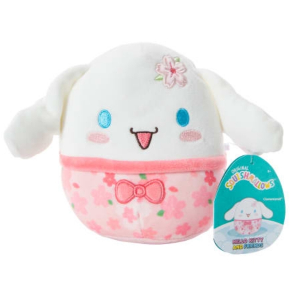 NWT Cherry Blossom Hello Kitty And Friends Cinnamoroll Squishmallows 6.5in Plush